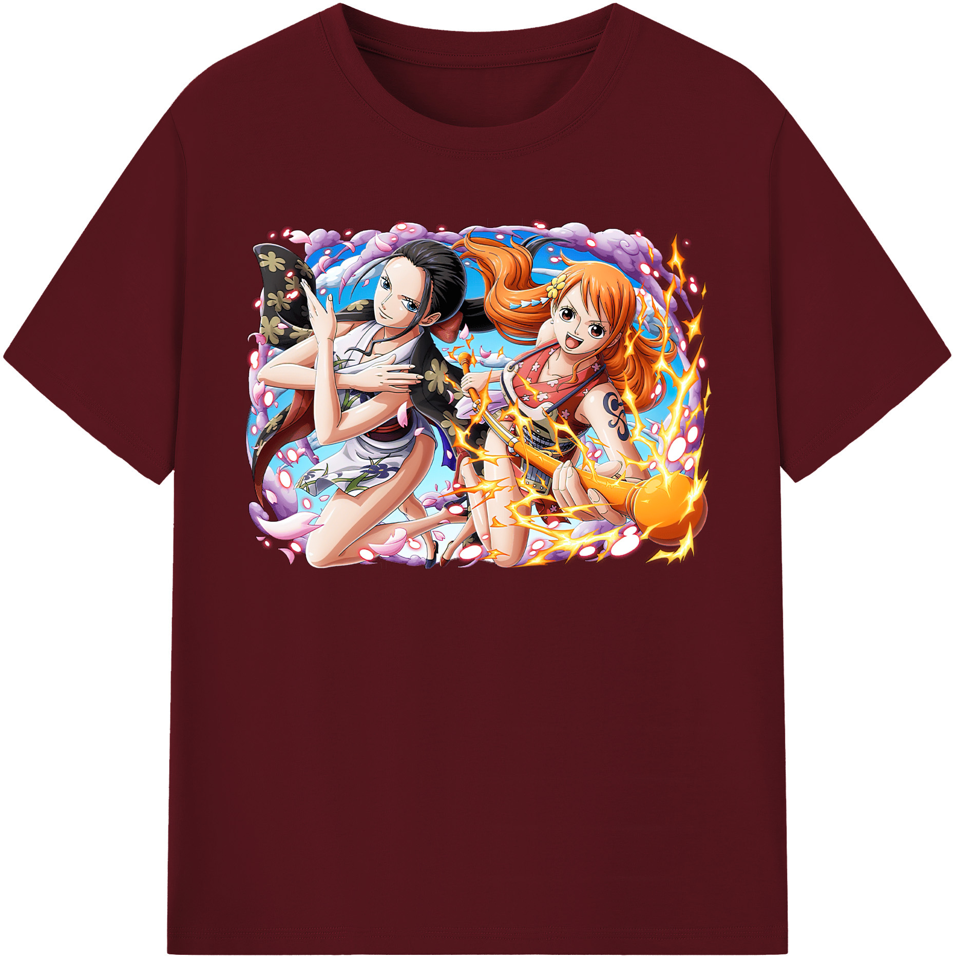 ワンピース ナミ ONE PIECE Nami 綿100％半袖Tシャツ（フロントプリント）